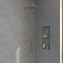 Braț de duș Villeroy&Boch, Universal Showers, pătrat, 40 cm, brushed nickel